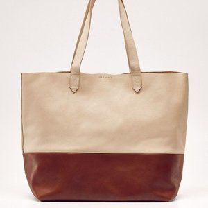Nisolo Lori Tote Bone / Caramel Leather